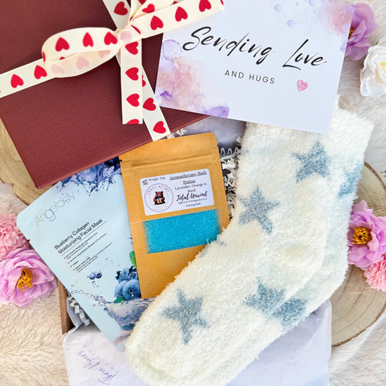 Socks & Pampering Mini Letterbox Gifts - Three Bears Emporium