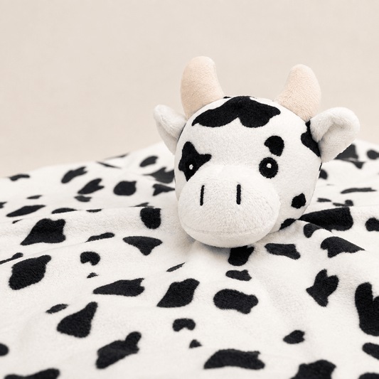 Spotty Cow Baby Plush Comforter - Three Bears Emporium