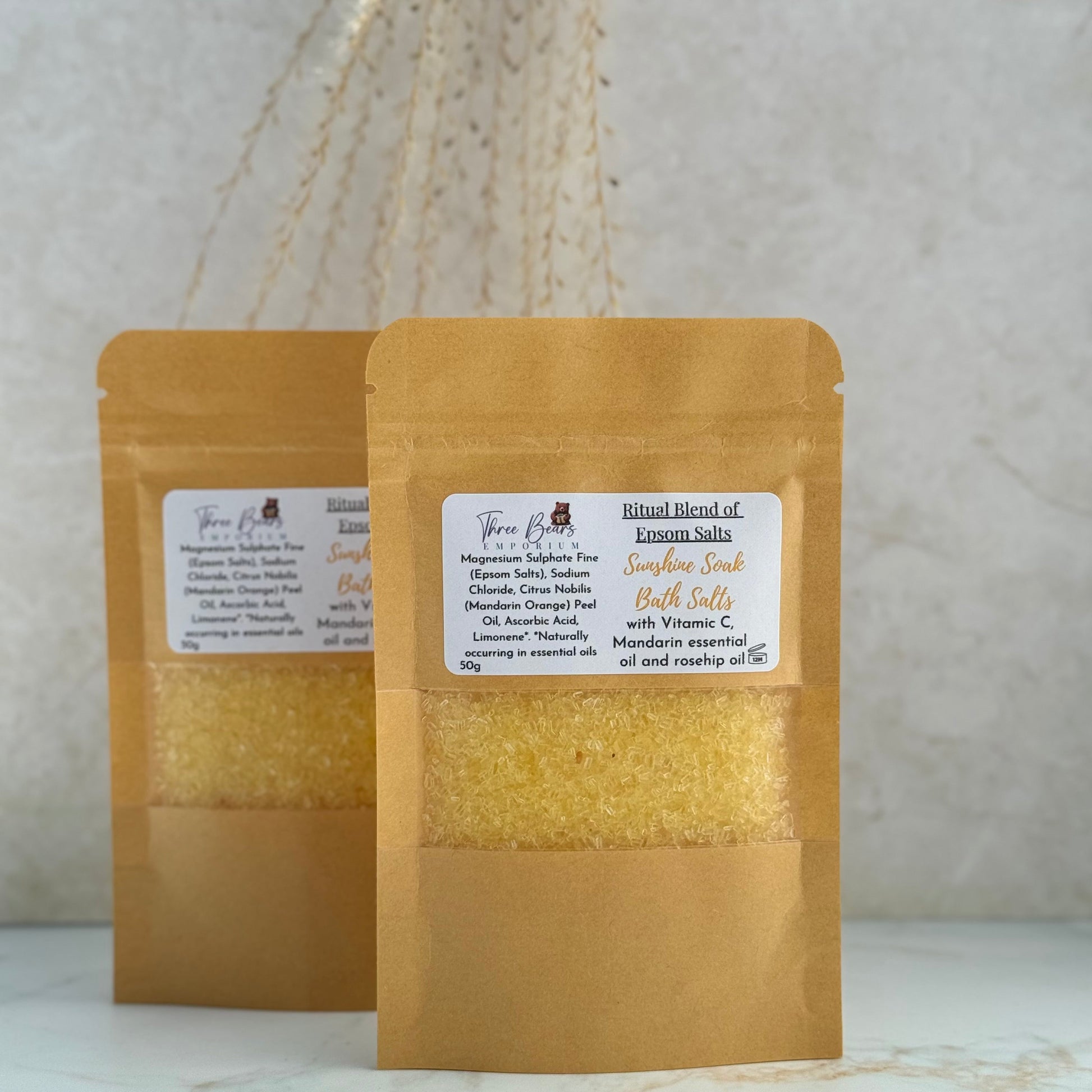 Sunshine Soak Epsom Bath Salts - Three Bears Emporium