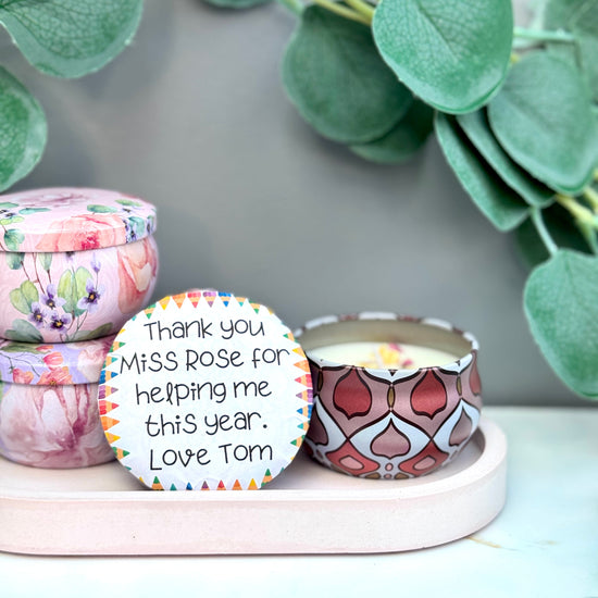 Teacher Thank You Candle | 10 Scents Available - Three Bears Emporium