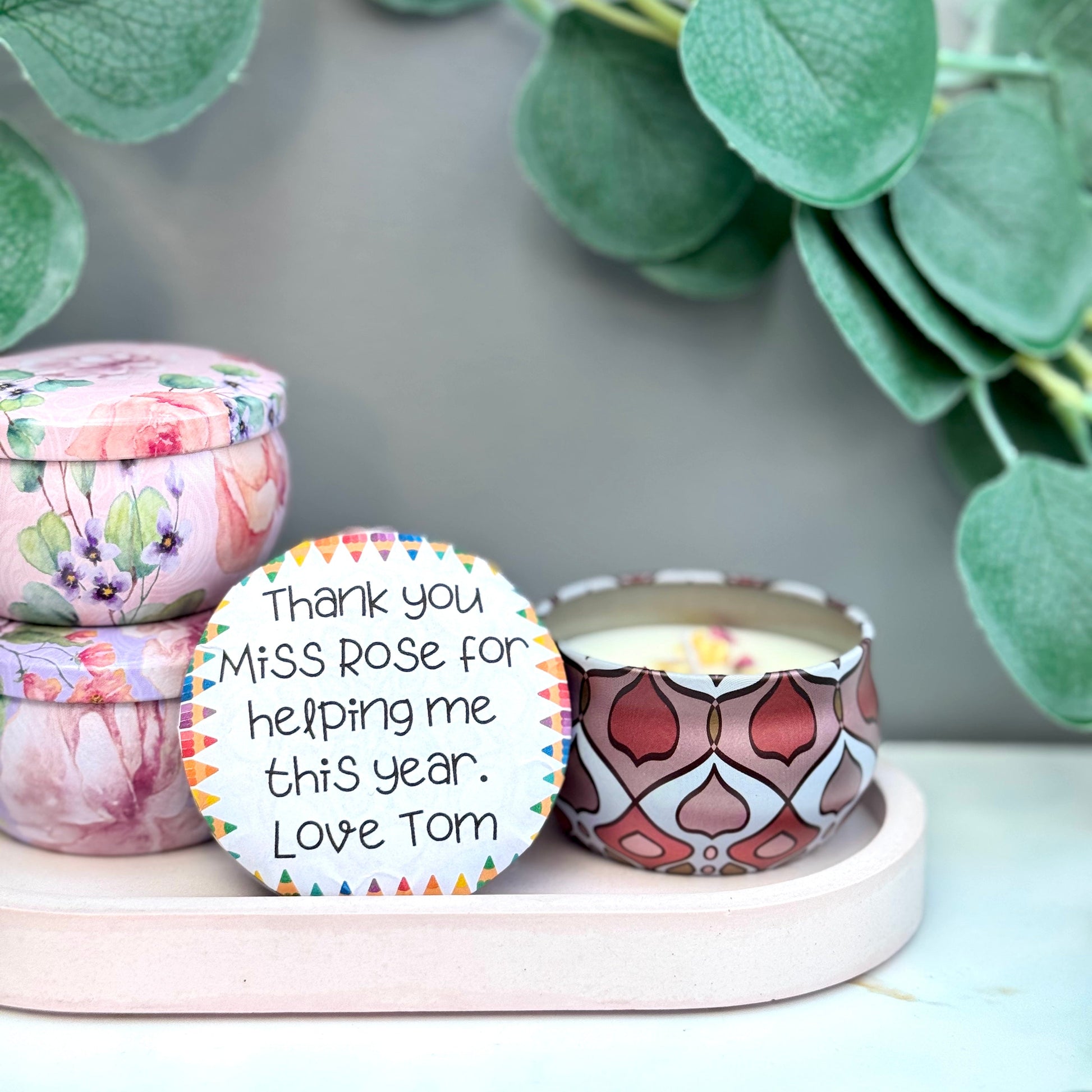 Teacher Thank You Candle | 10 Scents Available - Three Bears Emporium