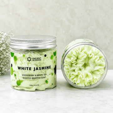 White Jasmine Whipped Soap - Three Bears Emporium