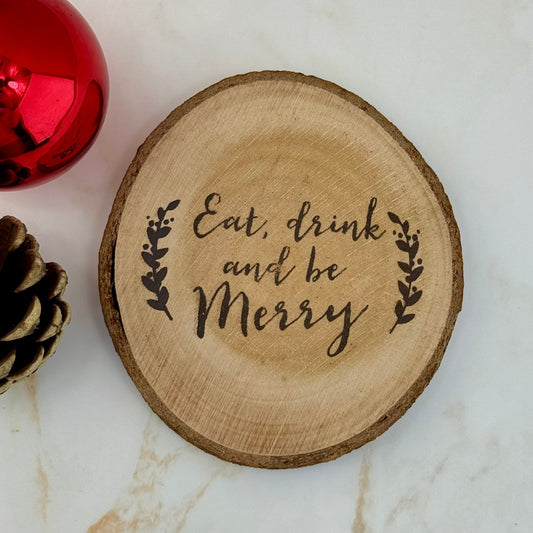 Wooden Christmas Coaster - Three Bears Emporium