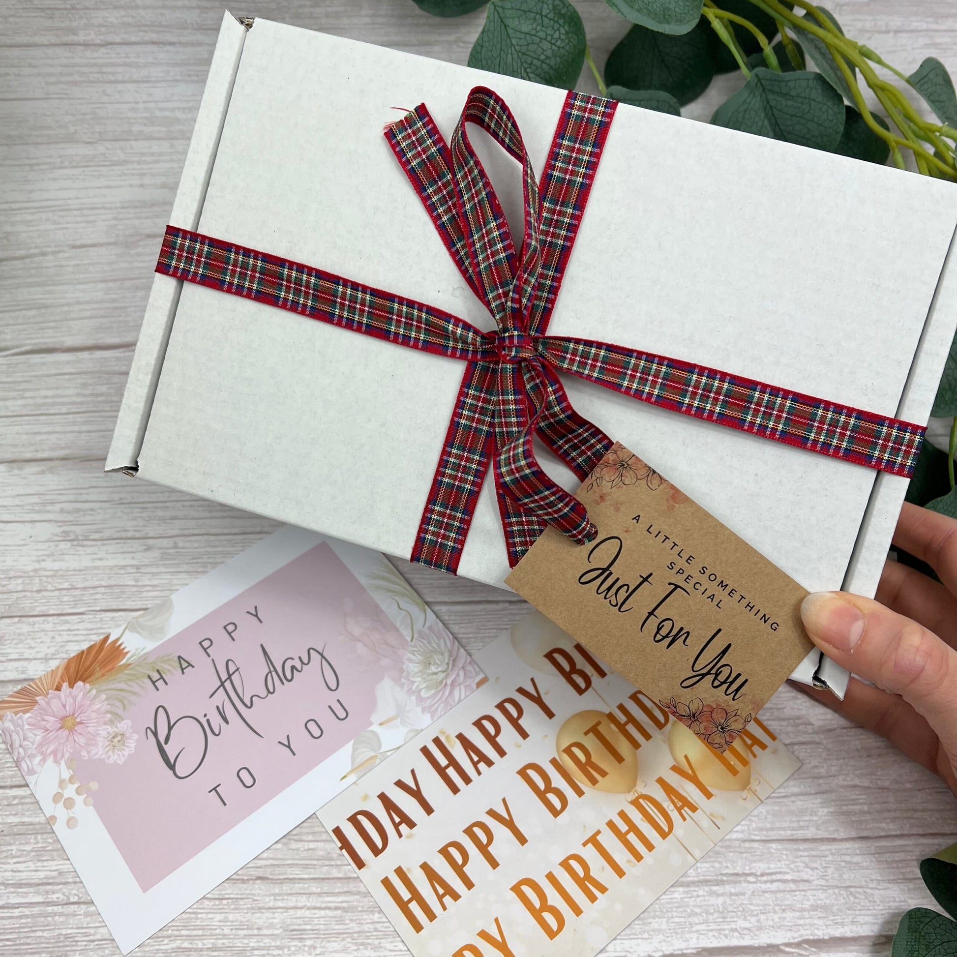 White Gift Box with Ribbon