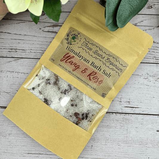 Himalayan Bath Salt - Ylang & Rose - Three Bears Emporium