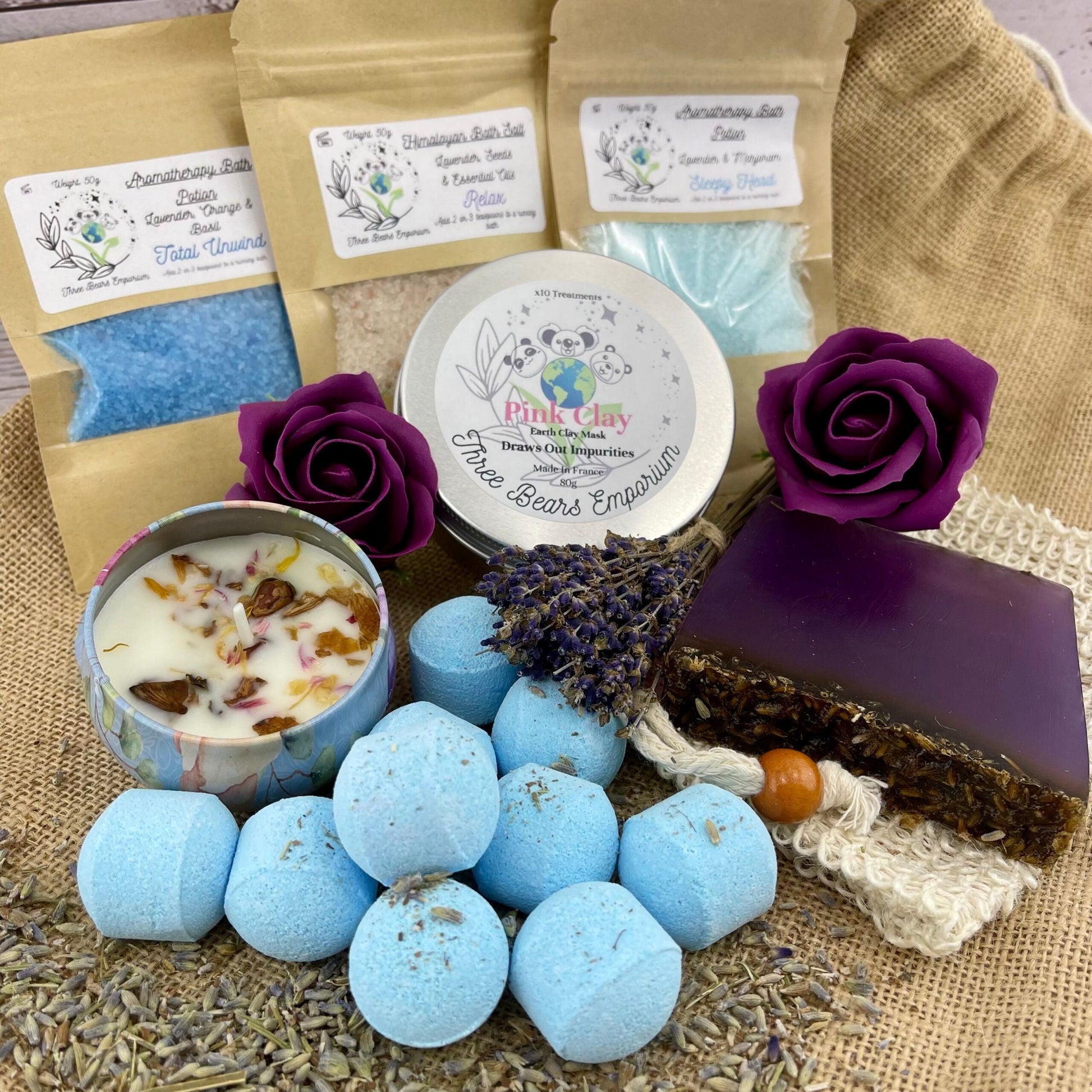 Lavender Bath Set - Three Bears Emporium