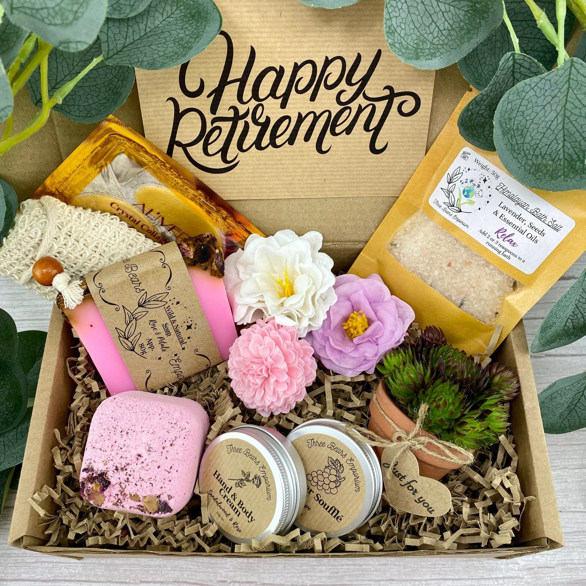 Shop the Perfect Retirement Gift Box for Women at Three Bears Emporium